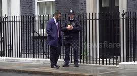 UK: Israeli President leaves 10 Downing Street after met with UK Prime Minister