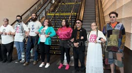 Activists protest Paramount sale at CBS headquarters in New York