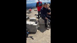 Bold Squirrel Demands Hikers Share
