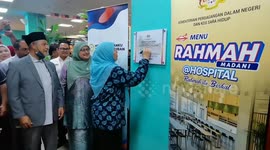 Malaysia: Launch of Menu Rahmah Hospital, Tuanku Ja’afar Hospital Cafeteria, Seremban.