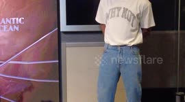 US: Russell Westbrook Visits The Empire State Building