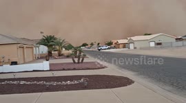 Wall Of Dust Towers Over Southern Arizona