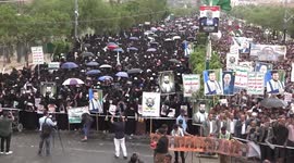 Yemen: Protest in Yemen condemns Israeli strike on Hamas delegation