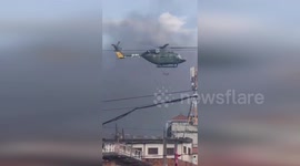 Nepal: Nepali Army Helicopter Conducts Rescue As Protests Oust Prime Minister Khadga Prasad Sharma Oli