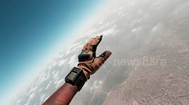 Egypt: POV Skydiving Over Great Pyramids Highlights International Military Cooperation