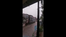 House collapses into river as 15 people die in Bali floods