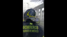 Firemen rescue survivors after gas tanker explosion kills three and injures dozens in Mexico