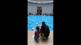 Dozens of bowls drift and chime on water in Paris art installation creating sensory bliss- gains 29 million Instagram views