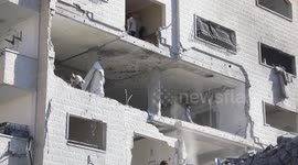 Displaced Palestinians struggle to find shelter amid Israeli airstrikes target residential buildings