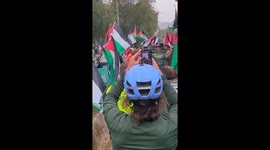 Pro-Palestinian protest disrupts Vuelta a España in Pontevedra, Spain