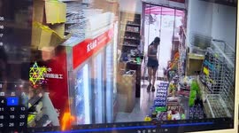 Woman accidentally burns herself while lighting cigarette