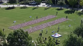 US: US city of Charlotte honors 9/11 victims at Romare Bearden Park