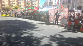 Anti-Israel protests erupt again during 18th stage of Spain’s Vuelta