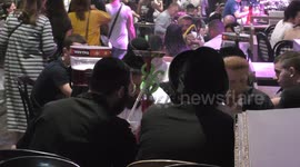 Israel: In the evening, Israelites and tourists alike visit Mahane Yehuda Market, Jerusalem Israel