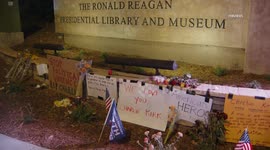 US, Los Angeles: Simi Valley Charlie Kirk Memorial At Ronald Reagan Presidential Library