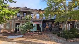 Russian strike damages homes, shops in Kherson, officials say