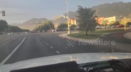 Supporters gather outside Timpanogos Hospital after Charlie Kirk shooting in Utah, USA