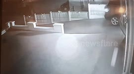 Dramatic moment: Girl jumps to save herself after mom forgets to apply handbrake