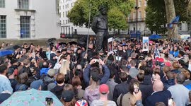 Haka in Memory of Murdered US Right-Wing Activist Charlie Kirk, Whitehall, London, UK. 12th September 2025