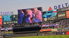 US: Boos and Cheers as Trump Appears at Yankee Stadium on 24th 9/11 Anniversary