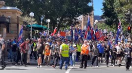 Australia Unites Against Government Corruption protest, Sydney, Australia