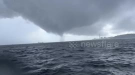 Japan: Waterspout Spotted Over Tokyo Bay