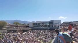 US: Audience Flees After Charlie Kirk Shooting at Utah Valley University 3