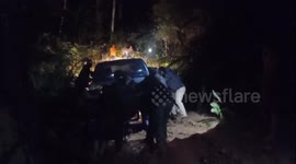 A Joint Team from the West Sumatra Regional Police and the Solok Police Raided Illegal Gold Mining