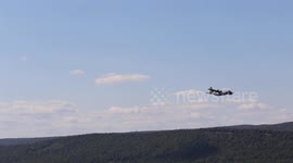 Airmen stage flypast on September 11 anniversary in Pennsylvania