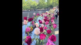 9/11 remembrance at Memorial Museum in New York, USA