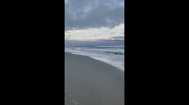 Tranquil evening by the shore in Emerald Isle, North Carolina, USA