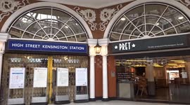 London tube strike September 2025 - High Street Kensington station remained closed to public
