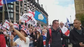 Unite the Kingdom: Thousands march through London in the patriots protest organized by Tommy Robinson