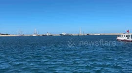 Global Sumud Flotilla’s 1st group of ships sets sail for Gaza