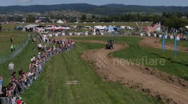 Polish farmers take to tractors to celebrate harvest season in Nowy Targ