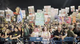 Israel: Protesters rally in Tel Aviv demanding Gaza ceasefire and hostage deal