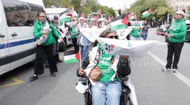 France: Demonstrators march in Paris in support of Gaza, Global Sumud Flotilla