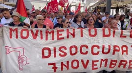 Protesters in Naples demand better working conditions, fair wages