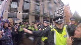 Chaos as police clash with protesters at Tommy Robinsons Unite the Kingdom Protest in Central London