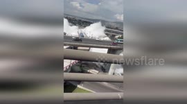 Gas tanker explosion engulfs bridge killing eight in Mexico