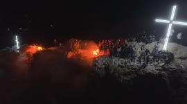 DRONE: Traditional Feast of the Cross celebrated in Damascus (2)