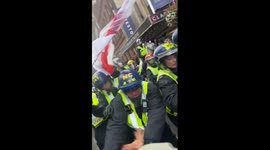 “It was kicking off again — police were trying to charge the protesters in the rain,” they said. “It all felt really hostile. People weren’t backing down, and the weather just made it even more intense.”  “To be honest, I don’t think the police strategy h