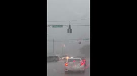 Heavy nonstop rain continues in Palm Beach, Florida, USA