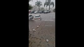Hailstorm in Castro Brazil