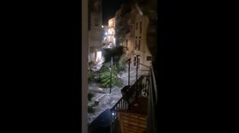 Italy: Torrential Rains Turn Alcamo Streets Into Rivers