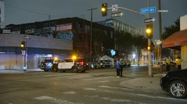 US, Los Angeles: Downtown Los Angeles Fatal Shooting