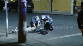 US, Los Angeles: Historic South-Central Man Shot And Killed Graphic Content