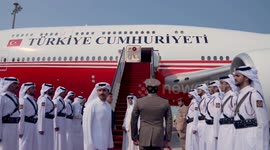 Turkish President Erdogan arrives in Qatar for Arab-Islamic summit