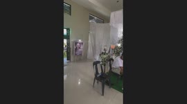 Heartbreaking moment girl blows out her birthday cake at her mum’s funeral