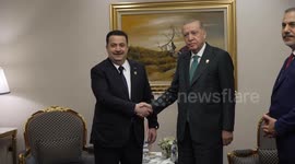 Erdogan Meets Iraqi PM on Sidelines of OIC-Arab League Summit in Doha